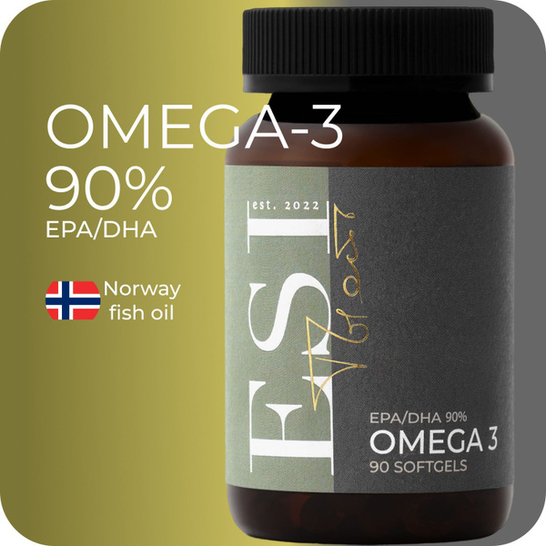 Omega-3 90% Concentrate: 1400mg Capsules for Immune Support & Health