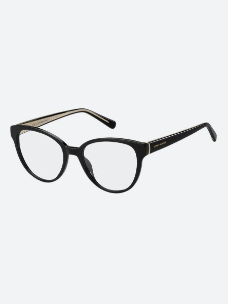 Tommy Hilfiger Women's Cat Eye Eyeglass Frame - Black