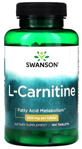 L-Carnitine 500mg (100 Tablets): Weight Management & Muscle Growth Support