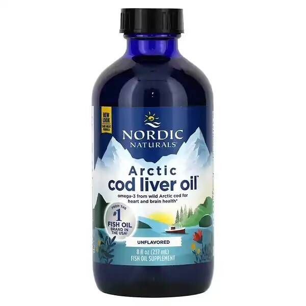 Nordic Naturals Arctic Cod Liver Oil Omega-3 Supplement - EPA & DHA (237ml)