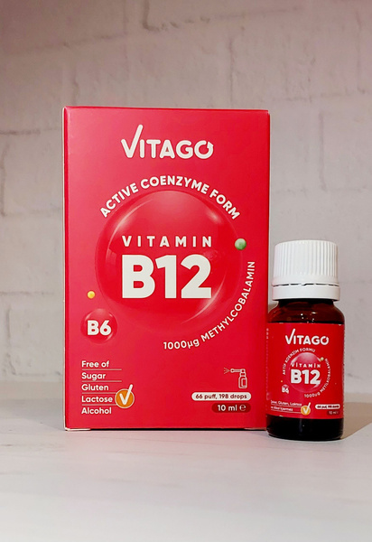 Methylcobalamin B12 & B6 Supplement: Energy & Nervous System Support