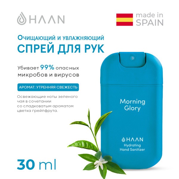 Morning Glory Hand Sanitizer & Moisturizer Spray (30ml)