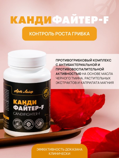 Candida Fighter Supplement: 90 Capsules - Anti-Candida Program Support