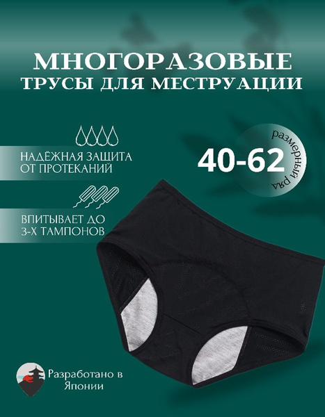 Reusable Menstrual Underwear for Women: Heavy Flow Protection