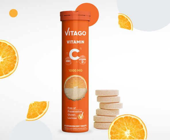 Vitago Complex: Vitamin C, Zinc, & D3 Supplement