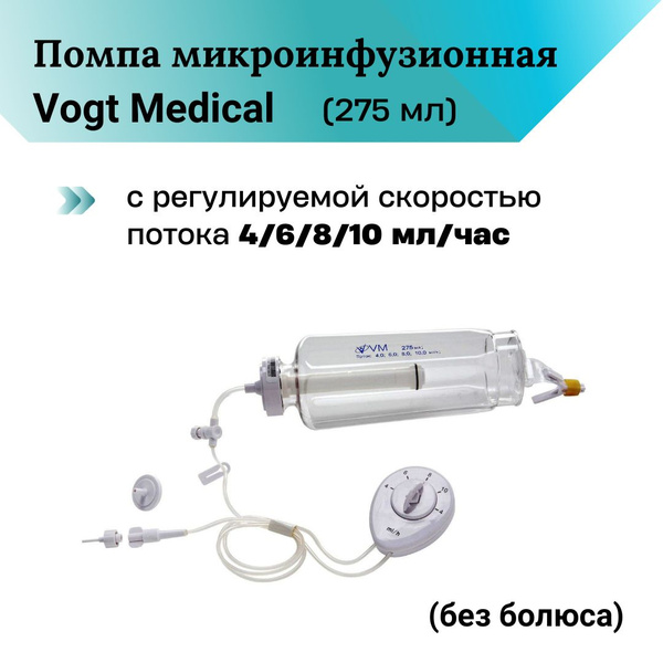 Sterile Disposable Microinfusion Pump 275ml (4/6/8/10ml/hr) - Vogt Medical