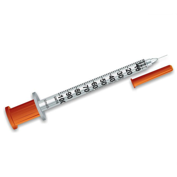 Kango 1ml Insulin Syringe U100 with 29G Needle (10 Pack)