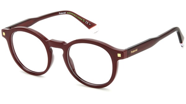 Polaroid D492 LHF Eyeglass Frames - Stylish Round Unisex Glasses