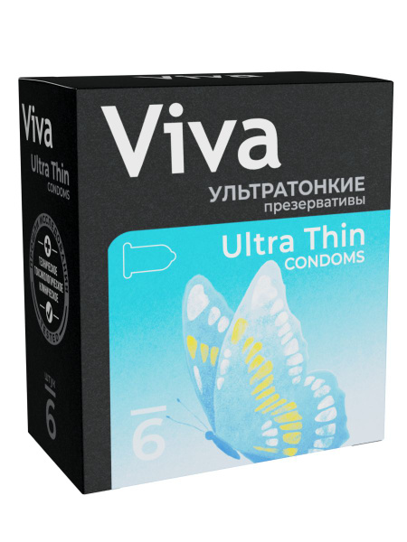 Ultra Thin Condoms 6 Pack - Viva