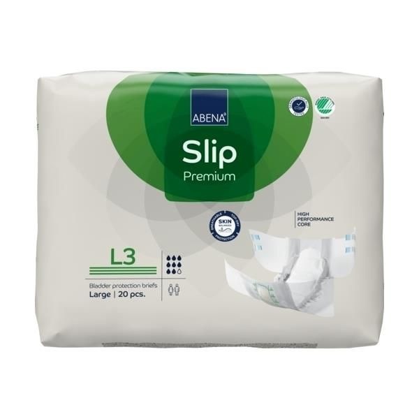 Abena Slip Premium L3 Adult Diapers (Overnight), Waist 100-150cm, 20 Count