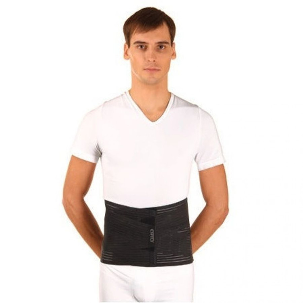 Lumbar Sacral Support Belt (24cm) - Orto KPK 100 (Black, Medium)