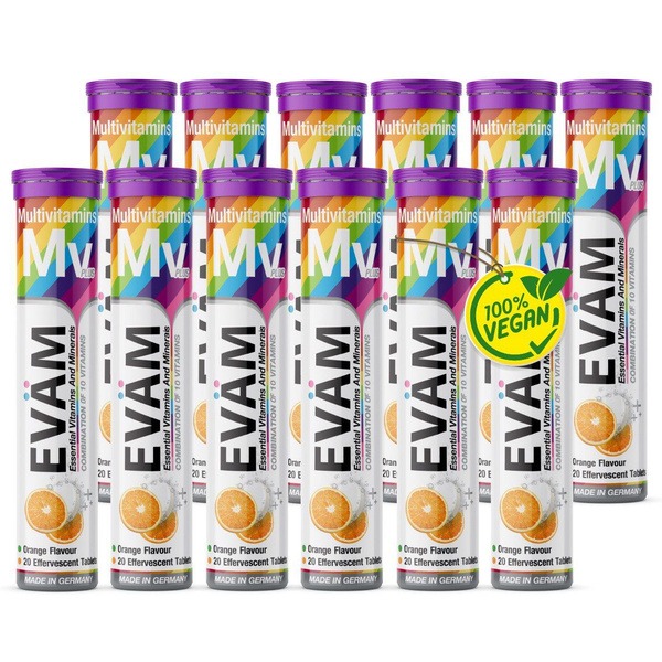 Orange-Flavored Multivitamin Tablets for Immunity (240ct) - Zinterlab Germany