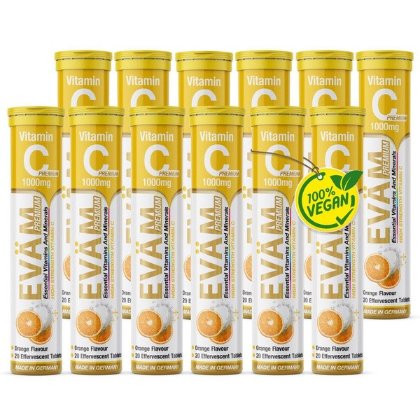 ZinterLab Vitamin C 1000mg Orange Tablets (240 Count)