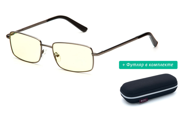 Computer Glasses SPG AF027 Dark Gray with EVA Case