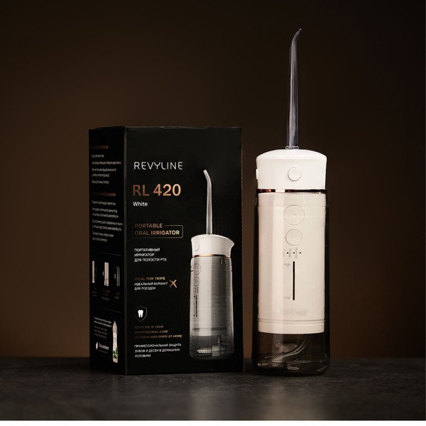 Revyline RL420 Portable Oral Irrigator White with 180 ml Tank