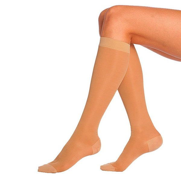 Beige Compression Socks - ORTO Orto 20-30 mmHg (Class 2) - 1 Pair