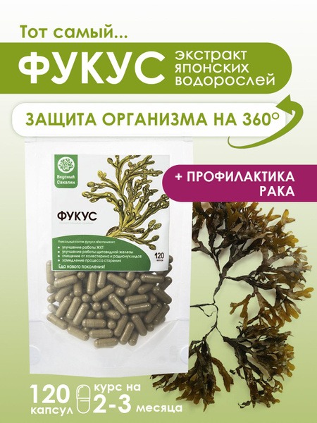 Fucus Vesiculosus Capsules (120 Count) - Dried Seaweed Supplement
