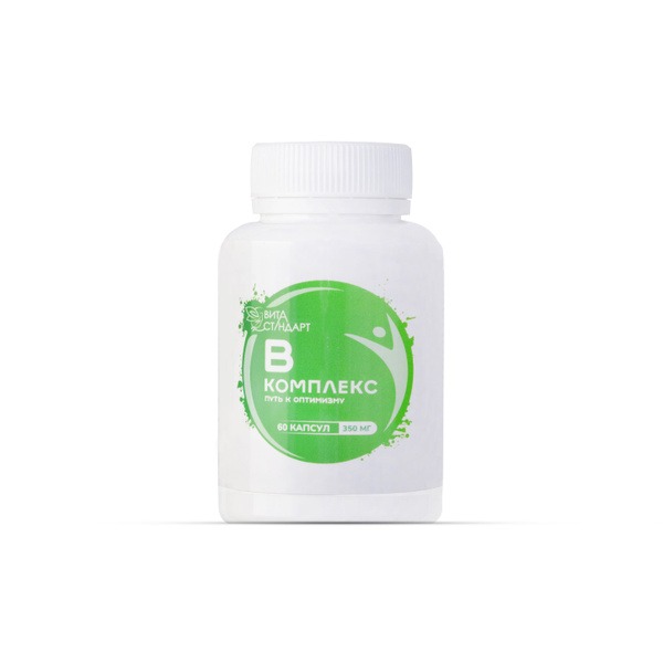 B-Complex Vitamins 350mg, 60 Capsules - Благомакс Supplement
