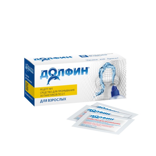 Dolphin Adult Nasal Wash: 30 x 2g Sachets