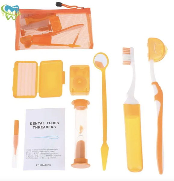 Pesitro Orthodontic Kit: Blue Toothbrush & Interdental Brushes