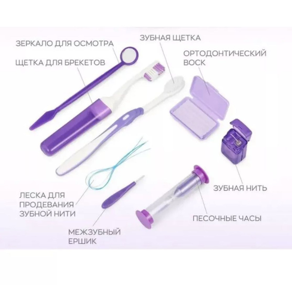 8-Piece Green Orthodontic Braces Kit