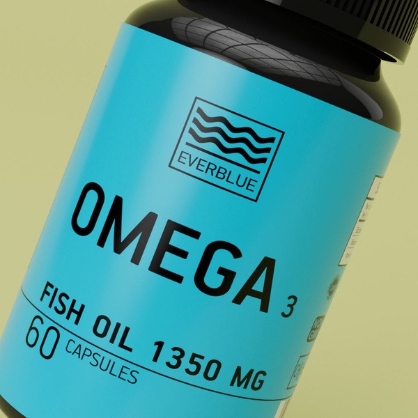 Omega-3 Fish Oil 1350mg: Swiss Formula for Beauty, Health & Energy