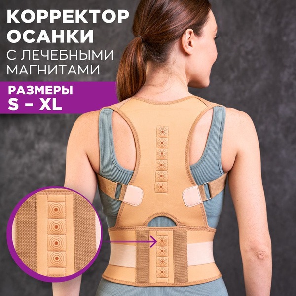 Magnetic Posture Corrector for Adults - Back Support Brace for Men & Women