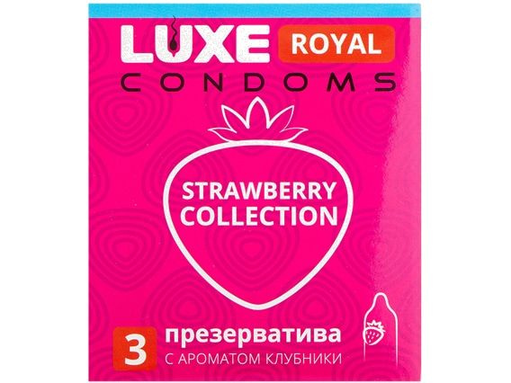 Luxe Strawberry Condoms: Smooth & Scented