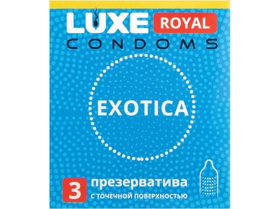 Luxe Royal Exotica Textured Condoms with Dots