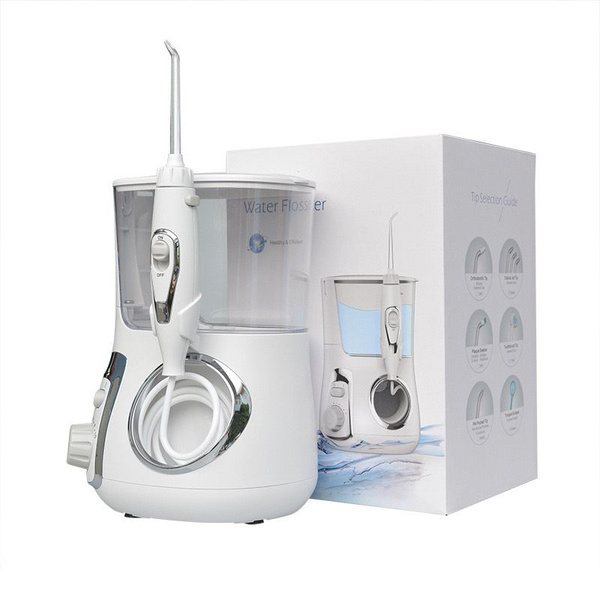 Waterpik WP-700 EU Style Oral Irrigator: 700ml, 10 Modes, 7 Tips - Family & Professional Dental Care