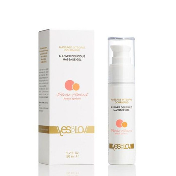 YESforLOV Peach-Apricot Massage Oil Gel, 50ml