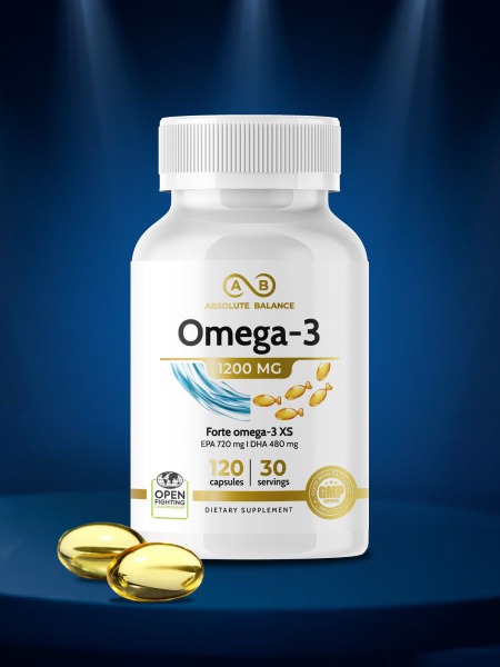 Forte Omega-3 Fish Oil 120 Capsules Dietary Supplement
