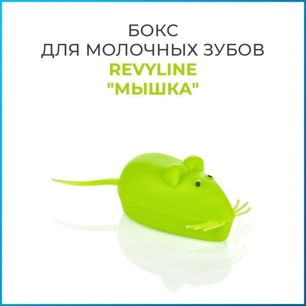 Revyline Mouse Milk Tooth Box - Pastel Green