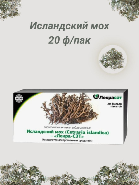 Lekra-SET Icelandic Moss Filter Packets – 20 × 1.5 g