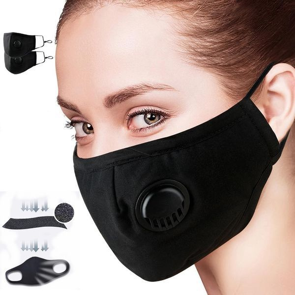 Reusable Face Masks with Valve (5 Pack)