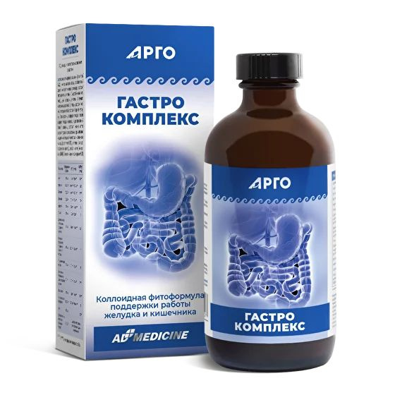 Gastro Complex Colloidal: 235ml Digestive Support (ARGO, Ed Medicine, USA)