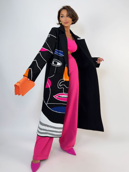 VESHALKA Spring Collection: Oversized Knit Wool Coat