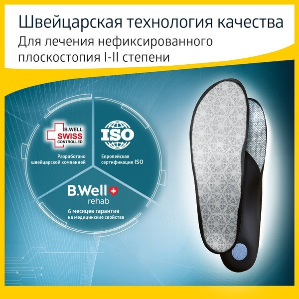 B.Well TRIO FW-607 Winter Insoles: Cushioned, Waterproof Orthotic Support for Men & Women