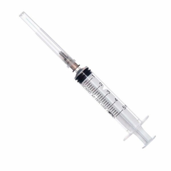 Sterile Disposable Syringes (14 Pack) - 5ml with 0.7x38mm Needle