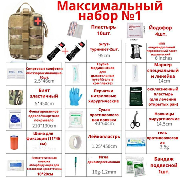 First-Aid Kit for Hiking & Camping