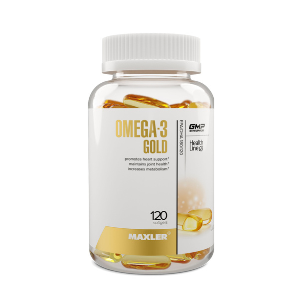 Maxler Omega-3 Gold EU 120 Capsules: Premium Fish Oil Supplement