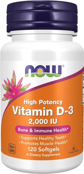 Vitamin D3 2000 IU - 120 Capsules