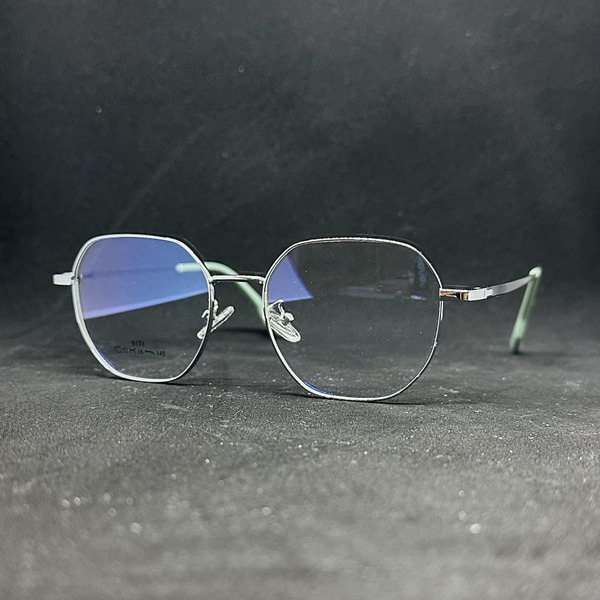G5G6 Unisex Multi-Color Eyeglass Frame - Silver, Black, Green