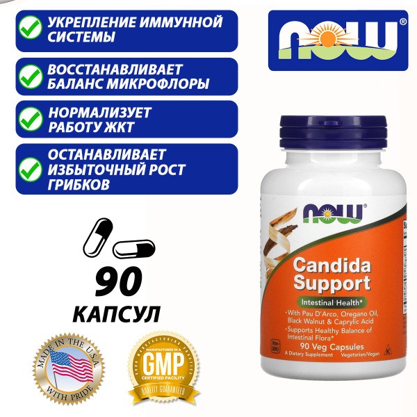 Now Foods Flora Balance Candida Support - 90 Capsules