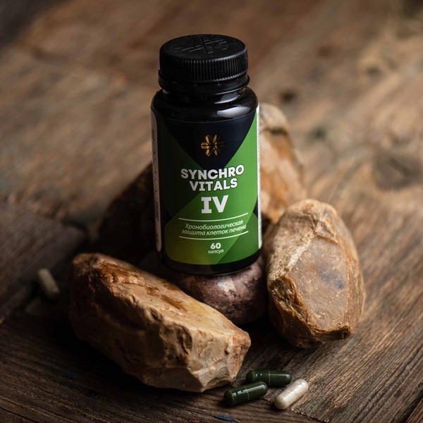 Liver Support Supplement: Chronobiological Protection with SynchroVital IV (60 Capsules)