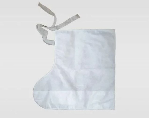Non-Woven Booties with Ties, Double Bottom, Size 42 (2 Pairs)