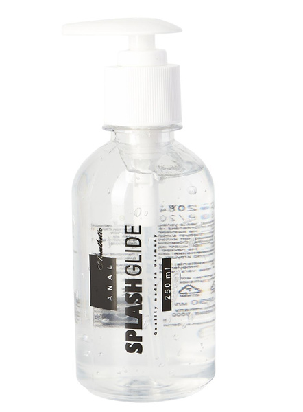Splashglide Anal Lubricant: 250ml Water-Based with Anesthetic