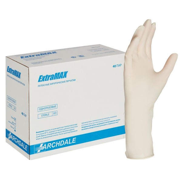 Sterile Nitrile Exam Gloves, Size 6.5, 40 Pairs/Box