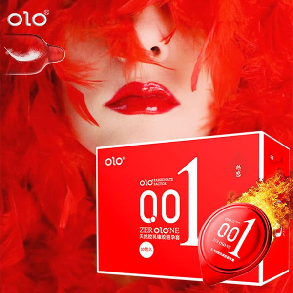 OLO Ultra-Thin Condoms with Warming Effect & Hyaluronic Acid (10 Pack)
