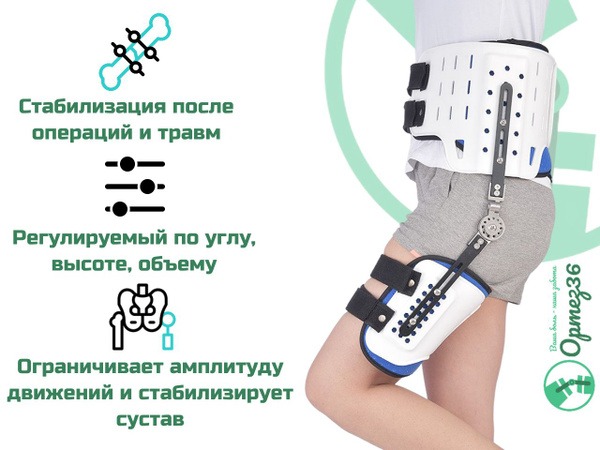 Adjustable Hip Immobilizer Ortho Brace ORTOBRACE TRB-061